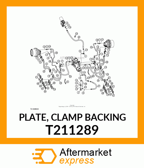 PLATE, CLAMP BACKING T211289