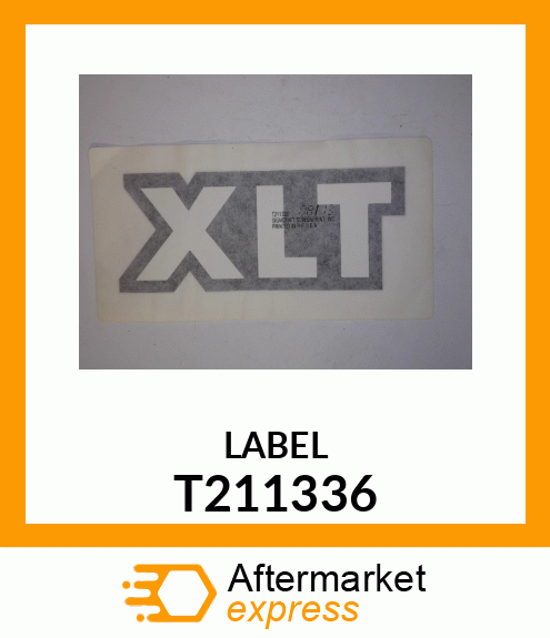 LABEL, XLT T211336