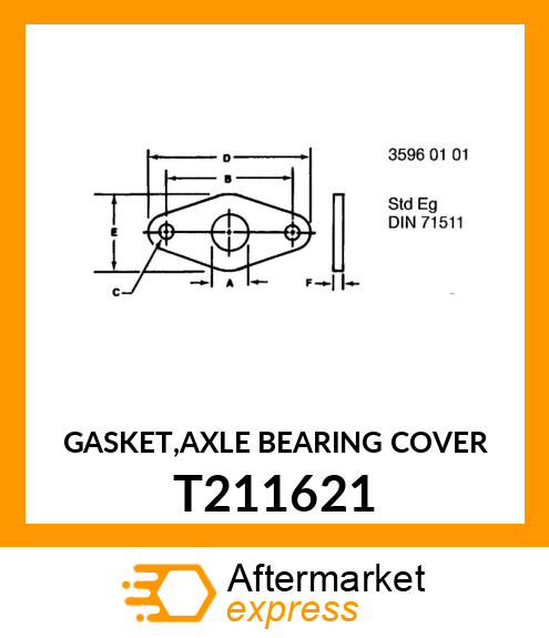 GASKET,AXLE BEARING COVER T211621