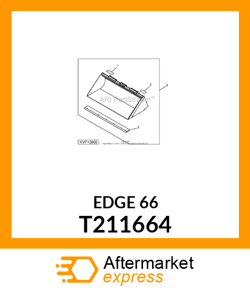 EDGE, CUTTING PAINTED 66 W/HOLES T211664