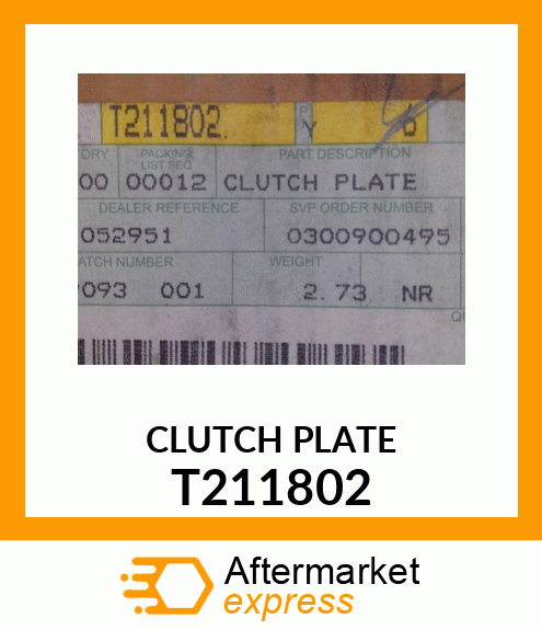 PLATE,SINTERED T211802