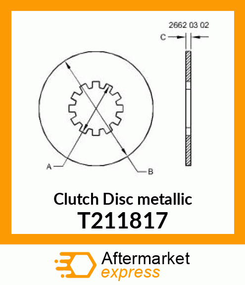 LINING,STEERING CLUTCH T211817