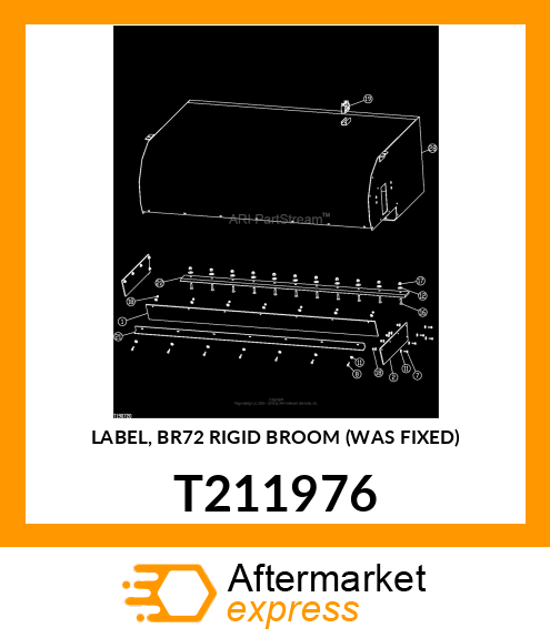 LABEL, BR72 RIGID BROOM (WAS FIXED) T211976