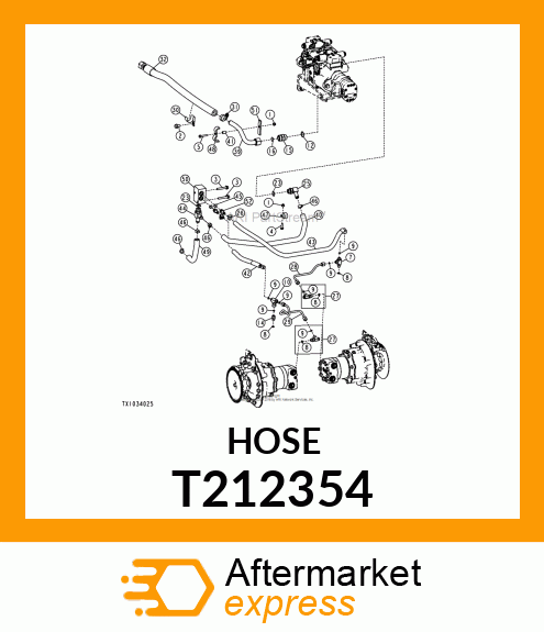 HOSE, MOLDED T212354