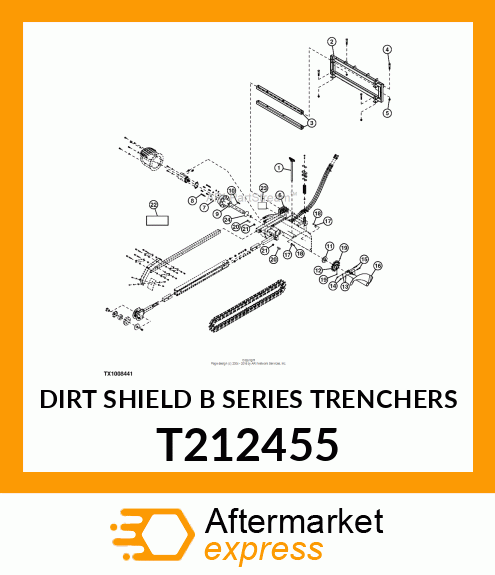 DIRT SHIELD B SERIES TRENCHERS T212455