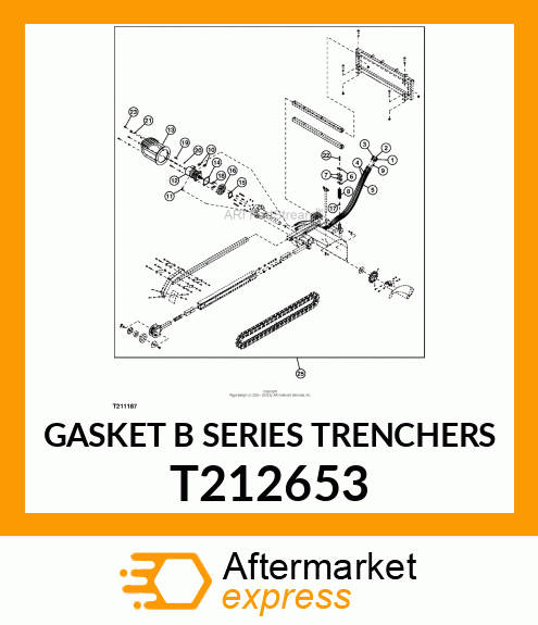 GASKET B SERIES TRENCHERS T212653