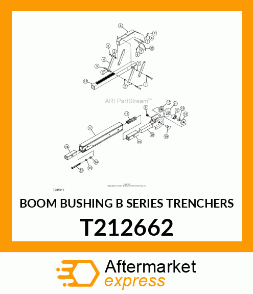 BOOM BUSHING B SERIES TRENCHERS T212662