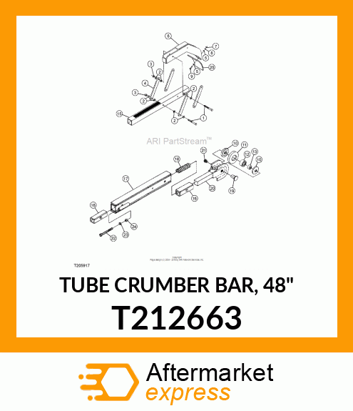 TUBE CRUMBER BAR, 48" T212663