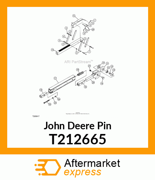 1.12 SQUARE PIN B SERIES TRENCHERS T212665