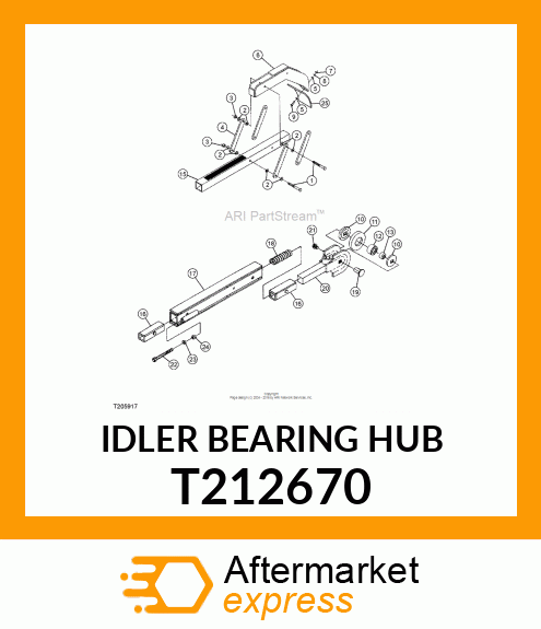 IDLER BEARING HUB T212670