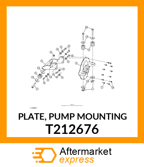 PLATE, PUMP MOUNTING T212676