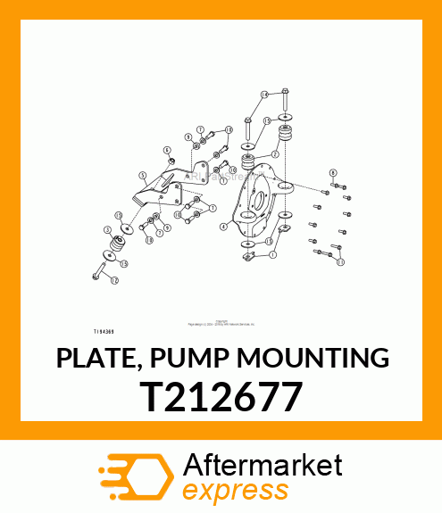 PLATE, PUMP MOUNTING T212677