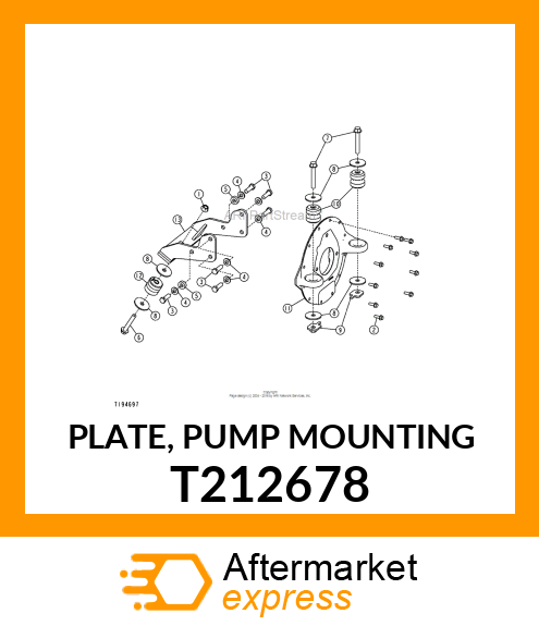 PLATE, PUMP MOUNTING T212678