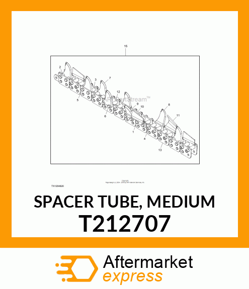 SPACER TUBE, MEDIUM T212707