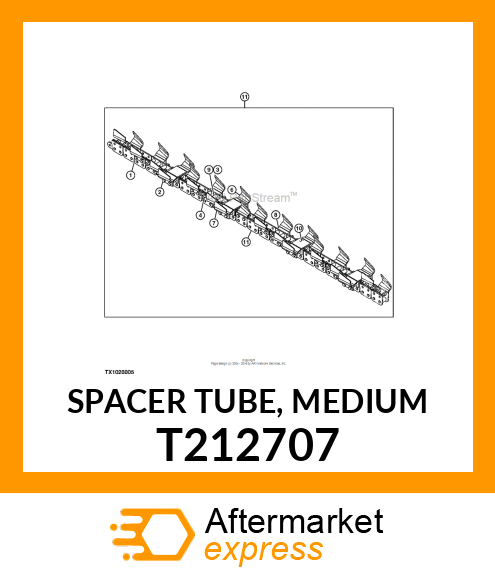 SPACER TUBE, MEDIUM T212707