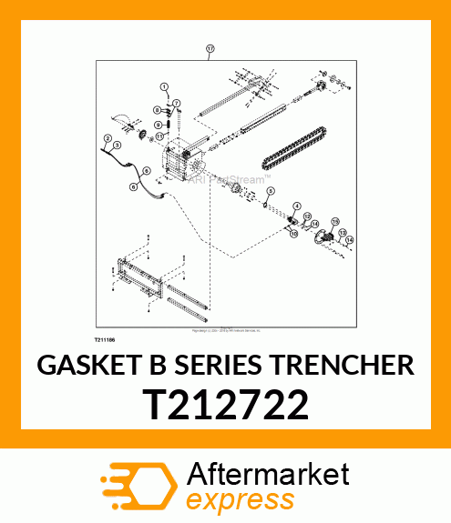 GASKET B SERIES TRENCHER T212722