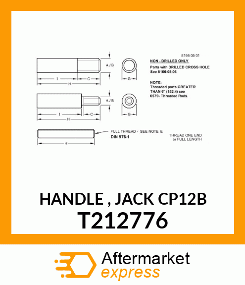 HANDLE , JACK CP12B T212776