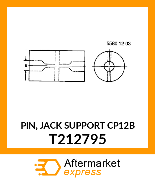 PIN, JACK SUPPORT CP12B T212795