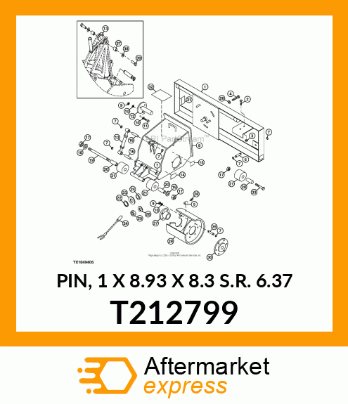 PIN, 1 X 8.93 X 8.3 S.R. 6.37 T212799