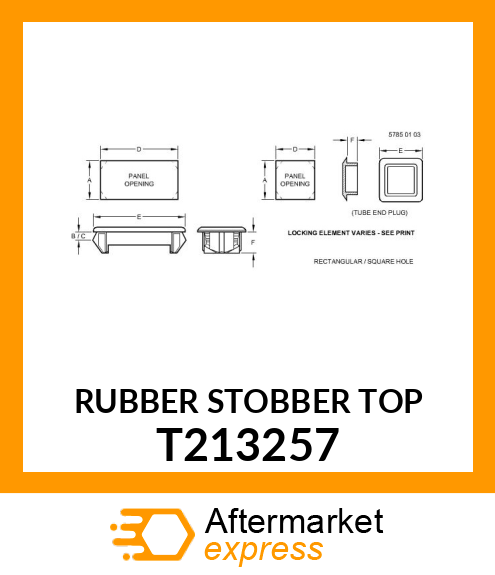 RUBBER STOBBER TOP T213257