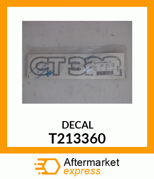 LABEL, MODEL NUMBER CT322 T213360