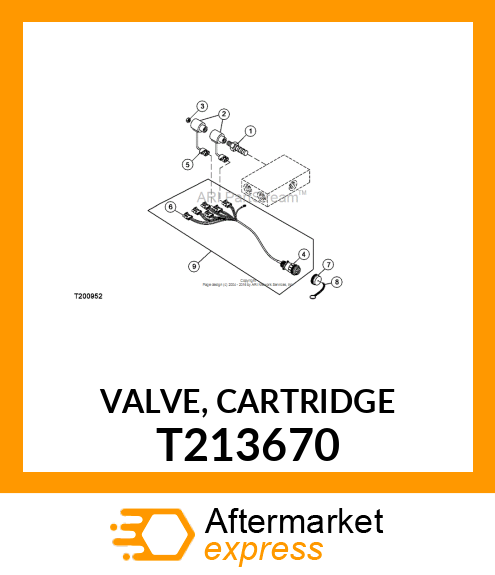 VALVE, CARTRIDGE T213670