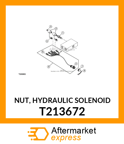 NUT, HYDRAULIC SOLENOID T213672