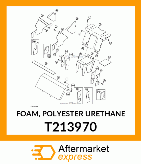 FOAM, POLYESTER URETHANE T213970