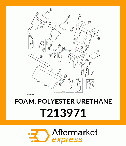 FOAM, POLYESTER URETHANE T213971