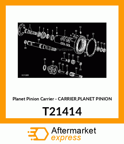 Planet Pinion Carrier - CARRIER,PLANET PINION T21414