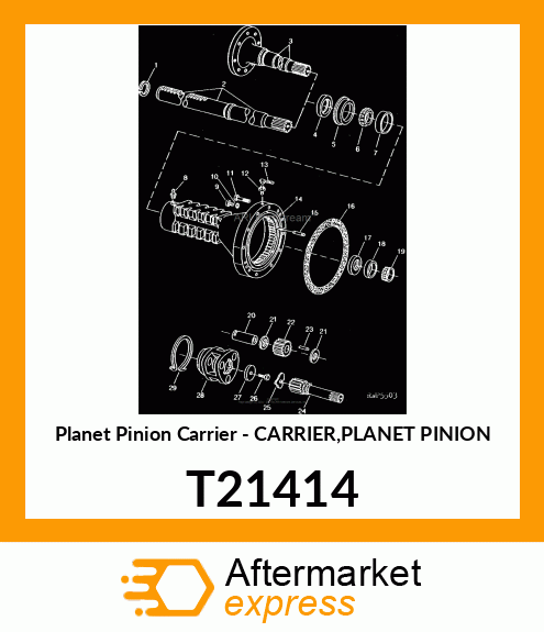 Planet Pinion Carrier - CARRIER,PLANET PINION T21414