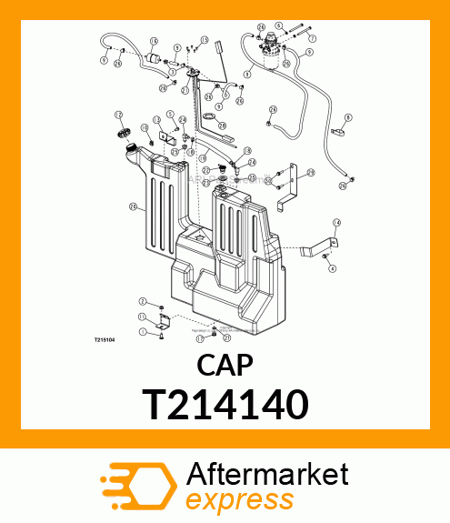 FUEL CAP FILLER CAP, FUEL T214140