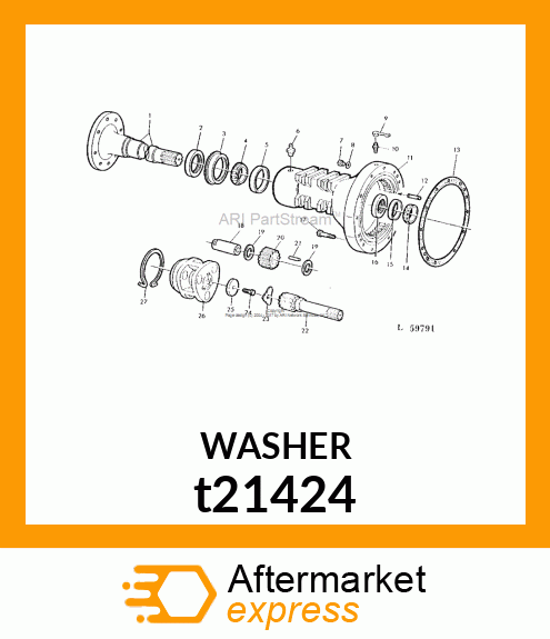 WASHER, THRUST t21424