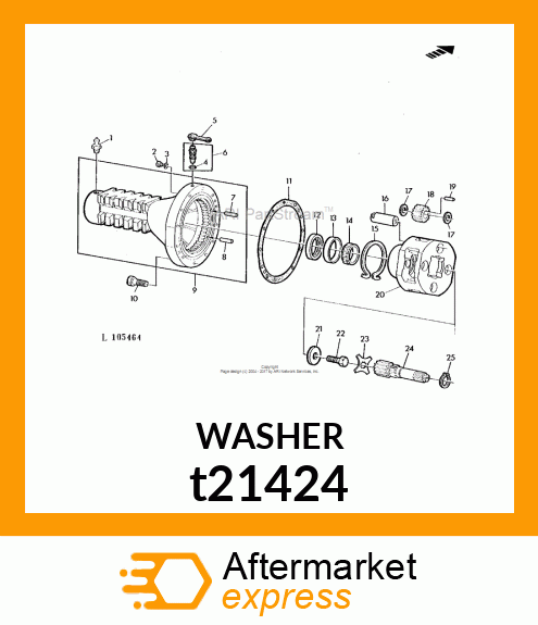 WASHER, THRUST t21424