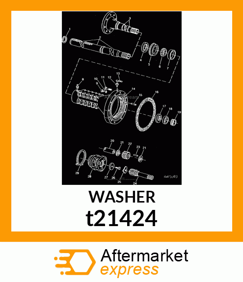 WASHER, THRUST t21424