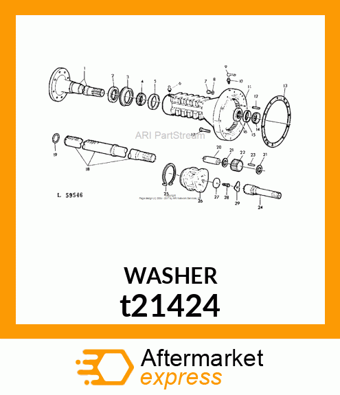 WASHER, THRUST t21424