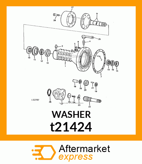 WASHER, THRUST t21424