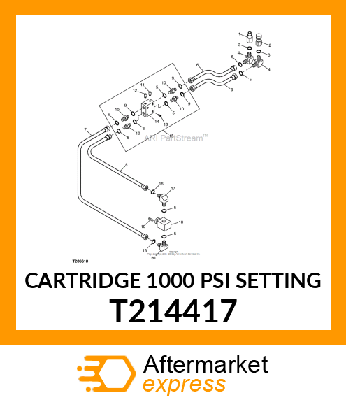 CARTRIDGE 1000 PSI SETTING T214417