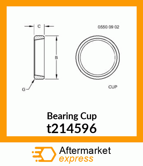 BEARING CUP HALF STAND LM48510 t214596