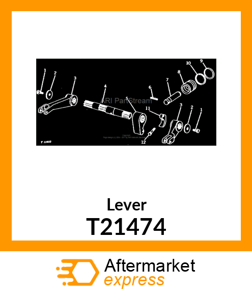 Lever - ARM, ROCKSHAFT CRANK T21474