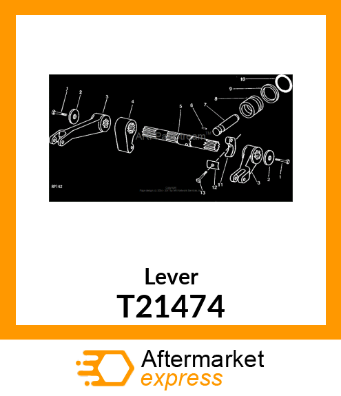 Lever - ARM, ROCKSHAFT CRANK T21474