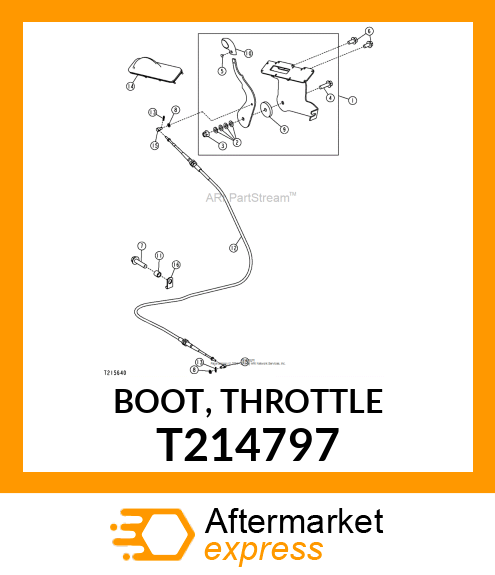 BOOT, THROTTLE T214797