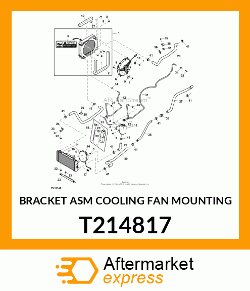 BRACKET ASM COOLING FAN MOUNTING T214817