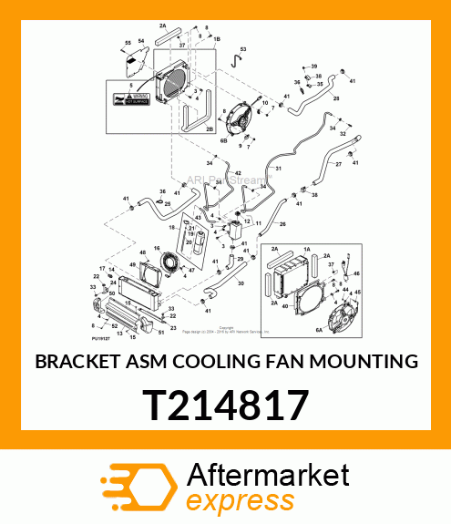 BRACKET ASM COOLING FAN MOUNTING T214817