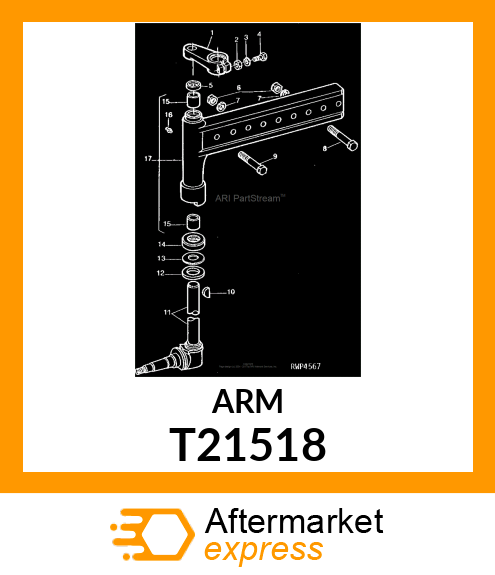 ARM,STEERING,LH T21518