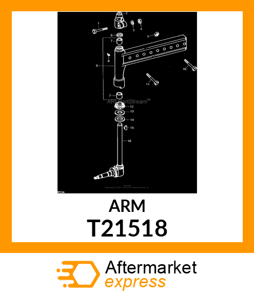 ARM,STEERING,LH T21518