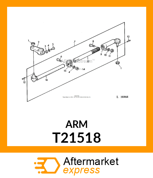 ARM,STEERING,LH T21518