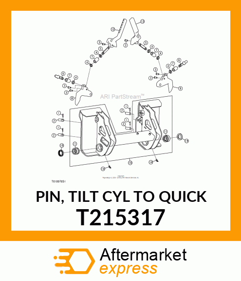 PIN, TILT CYL TO QUICK T215317