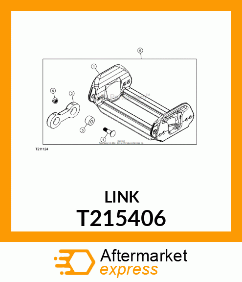 E/F SERIES LINK GROUSER STEEL TRACK T215406