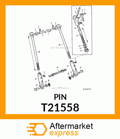 SHAFT LIFT LINK LEVELING HANDLE T21558